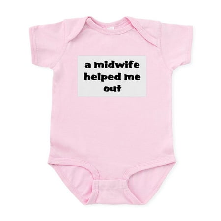 

CafePress - A Midwife Helped Me Out Infant Bodysuit - Baby Light Bodysuit Size Newborn - 24 Months