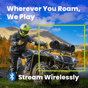 BOSS Audio Systems ATV6.5B ATV Speaker System, 6.5 Inch Bluetooth Marine Speakers with Built-In 450W Amplifier, IPX5 Weatherproof