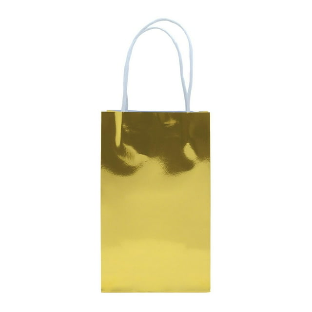 10pk gold paper bag