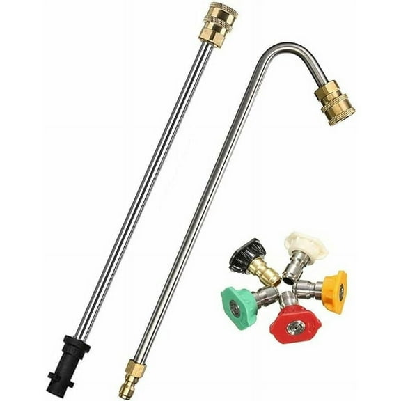 Gutter Clean Helper, Pressure Washer Gutter Cleaner with Quick Connect, Solid Brass and Stainless Steel Construction for Longevity