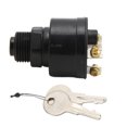 thumbnail image 3 of 87-88107A5, Weatherproof Cover Push To Choke Ignition Key Switch 3 Positions ABS+Brass  for Engines, 3 of 8