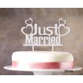 thumbnail image 1 of Couple Wedding Cake Topper Personalized White Cake Topper Color Option Available 5-7 Inches Wide, 1 of 1