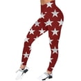 thumbnail image 1 of Gibobby Leggings yoga mujer Mujeres Casual Cuatro de julio Día de la Independencia Impreso Deportes Leggings Pantalones largos(Blanco,CH), 1 of 5
