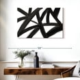 thumbnail image 3 of Elephant Stock Black Roads Abstract Wall Art - Horizontal Canvas Wall Art - Living Room Wall Decor - Abstract Canvas - White And Black Decor By Emily Navas - 36" x 24", 3 of 8
