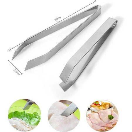 

Stainless Steel Fish Tweezers Fishbone Remover Tongs Puller Kitchen Cooking Tongs Practice Skin Removal Tongs Seafood Tools