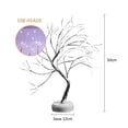 thumbnail image 3 of Luz de árbol de bonsái de mesa de 20 pulgadas, lámpara de alambre de cobre de 108 LED (rosa), 3 of 6