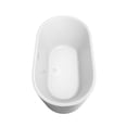 thumbnail image 5 of Carissa 60 Inch Freestanding Bathtub in White with Shiny White Drain and Overflow Trim, 5 of 8