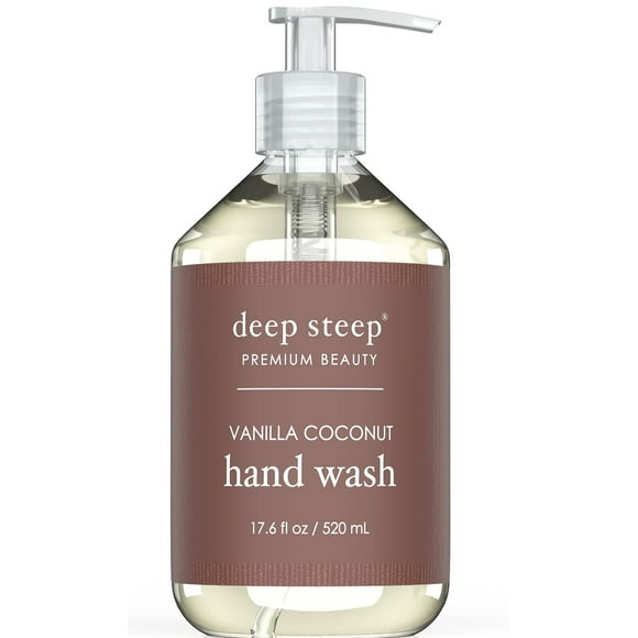 Deep Steep Argan Oil Hand Wash, Vanilla coconut, 176 Fluid Ounce