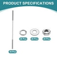 thumbnail image 3 of 10pcs M3x110mm Double End Threaded Stud Screw Bolt with Nuts and Washers, 3 of 6