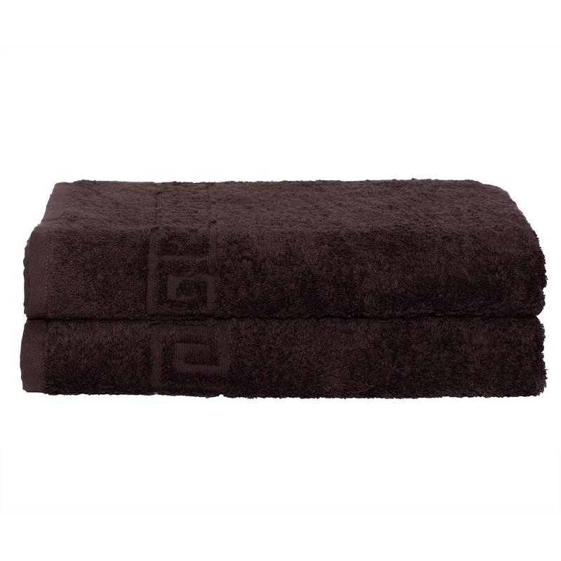 2 Piece 100 Cotton Hand/Bath Towel with Color Options Dark Brown Bath