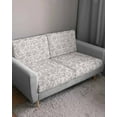 thumbnail image 3 of Farmhouse Flower Sofa Couch Cushion Covers Washable, Removable Stretchable Sectional Couch Covers, Botanical Vintage Grey Leaf Plant Slipcovers for L & T Shape Sofa Furniture Protector S Size 3 pcs, 3 of 7