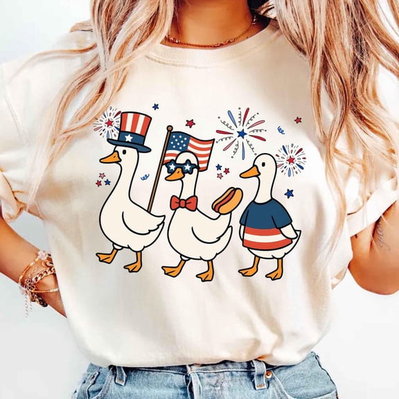 Silly Goose Shirt for 4th of July Independence Day, USA Shirt for Fourth of July