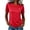 Red, variant on Comdrip Women's Short Sleeve Crew Neck Workout Rash Guard Performance Shirts Upf 50 Sun Protection Quick Dry Athletic Running Gym Tops Black L