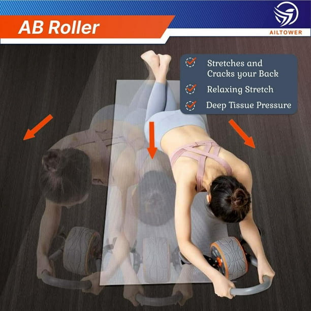 Ab Roller Wheel Home Gym Equipment for Core Workout - Men And Women Gym  Accessor