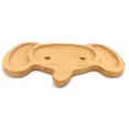thumbnail image 3 of Bamboo Elephant Face Food Plate For Snacks Appetizer 4914, 3 of 6