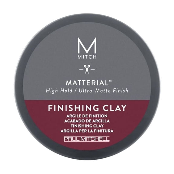 Paul Mitchell Mitch Matterial Finishing Clay, High Hold   Ultra-Matte Finish, For Men, 3 oz
