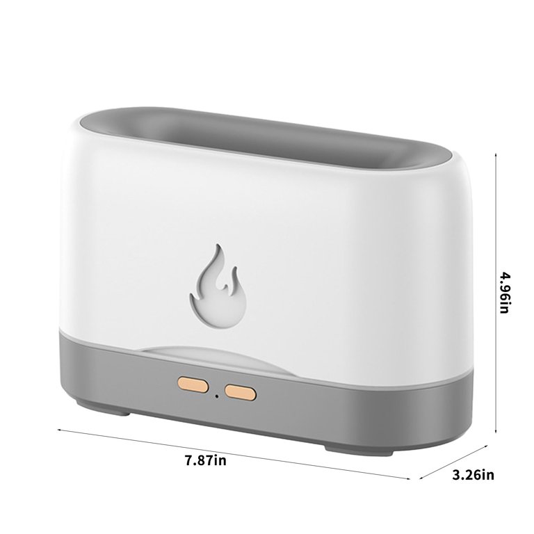 2023 Summer Home and Kitchen Gadgets Savings Clearance! WJSXC  Large-capacity Simulation Flame Humidifier Aroma Diffuser USB Humidifier  Home office Desk Flame Atmosphere Lamp White 