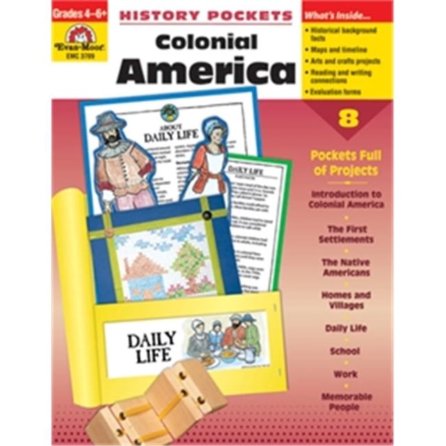 Evan-Moor Educational Publishers 3709 History Pockets - Colonial America