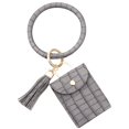thumbnail image 1 of Jewelry On Clearance Large Bracelet Keychain Card Holder Tassel Bangle Key Ring Wristban With Wallet Multicolor, 1 of 1