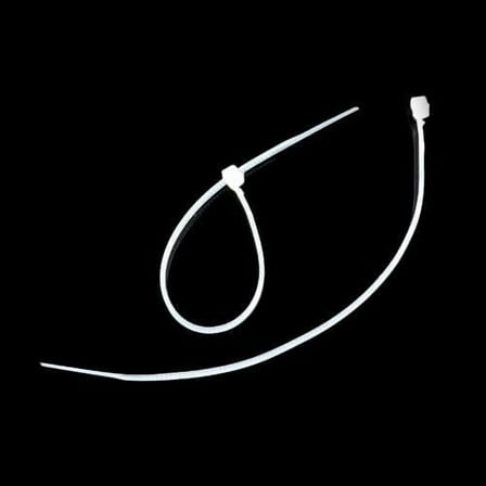 1000pcs Nylon Cable Ties Tie Wraps Zip Ties White