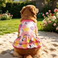 thumbnail image 4 of Polka Dot Sleeveless Dog Ruffle Dress Soft Breathable Fabric Pullover Pet Skirt Summer Colorful Pet Daily Beach Clothes for Small Medium Dogs Cats, 4 of 5