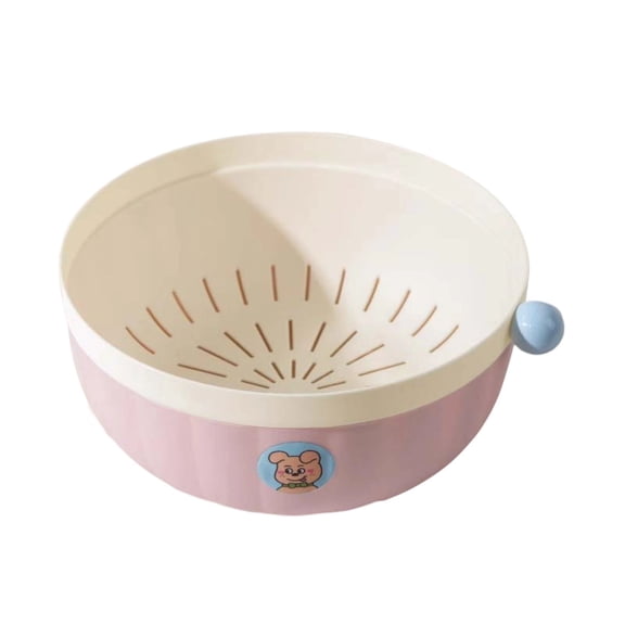 Lilixerw Multifunctional Fruit Washing Bowl,2 in 1 Draining and Preservation Basket,Fruit Drainer Container with Handle,Suitable for Washing Fruits and Vegetables