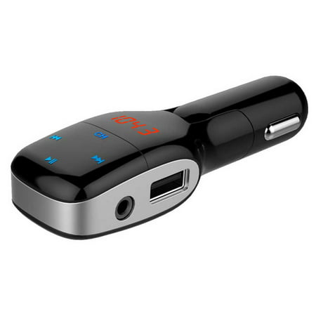 Portable Wireless Bluetooth FM Transmitter Hands Free Car Kit Radio Adapter MP3 PLayer Dual USB Car Charger Support SD card USB Port for Android Phone iPhone iPad
