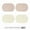 Red*2+White*2, variant on Silicone Placemats, Set of 4, Non-Slip, Oil Proof, Water Proof, Heat Resistant, Stain Resistant, Easy to Clean, Leather Texture, Oval