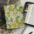 thumbnail image 4 of FOR U DESIGNS Daisy Bible Cover for Women Soft PU Leather Bible Bag with Zipper Sturdy Bible Protective Carrier Size Medium Easy to Clean Crossbody Backpack Bag Purse for Bible Study Religious, 4 of 7