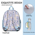 thumbnail image 5 of Golden Retriever Dog with Cherry and Rainbow Backpack Backpack for School,Cute School Bag,Schoolbag with Adjustable Shoulder Straps & Padded Back,13.8"x11.4"x6", 5 of 6