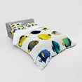 thumbnail image 3 of Ambesonne Fish Bedding Set 3 Pcs, Collage of Sea Animals, Twin XL, Multicolor, 3 of 3