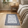 thumbnail image 3 of ODIKA Print Bone Paws Motifs Track Border Alfombra Para Perros Schnauzer for Hallway, Study Room, Playroom, Non-Slip Low Profile, 3 of 7