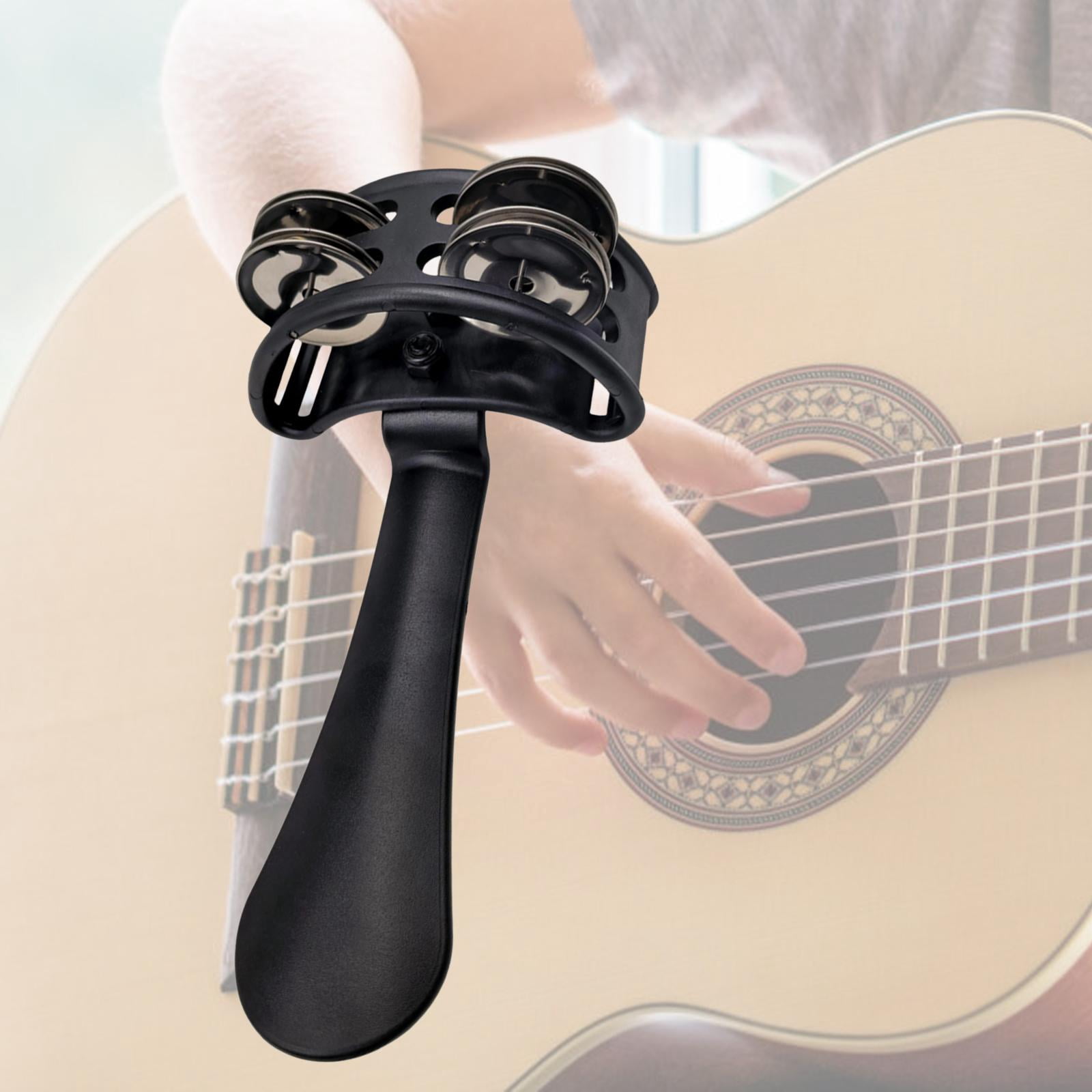 Dualoai Handheld Tambourine Accompaniment Gifts Hand Held Percussion for Kids Adults