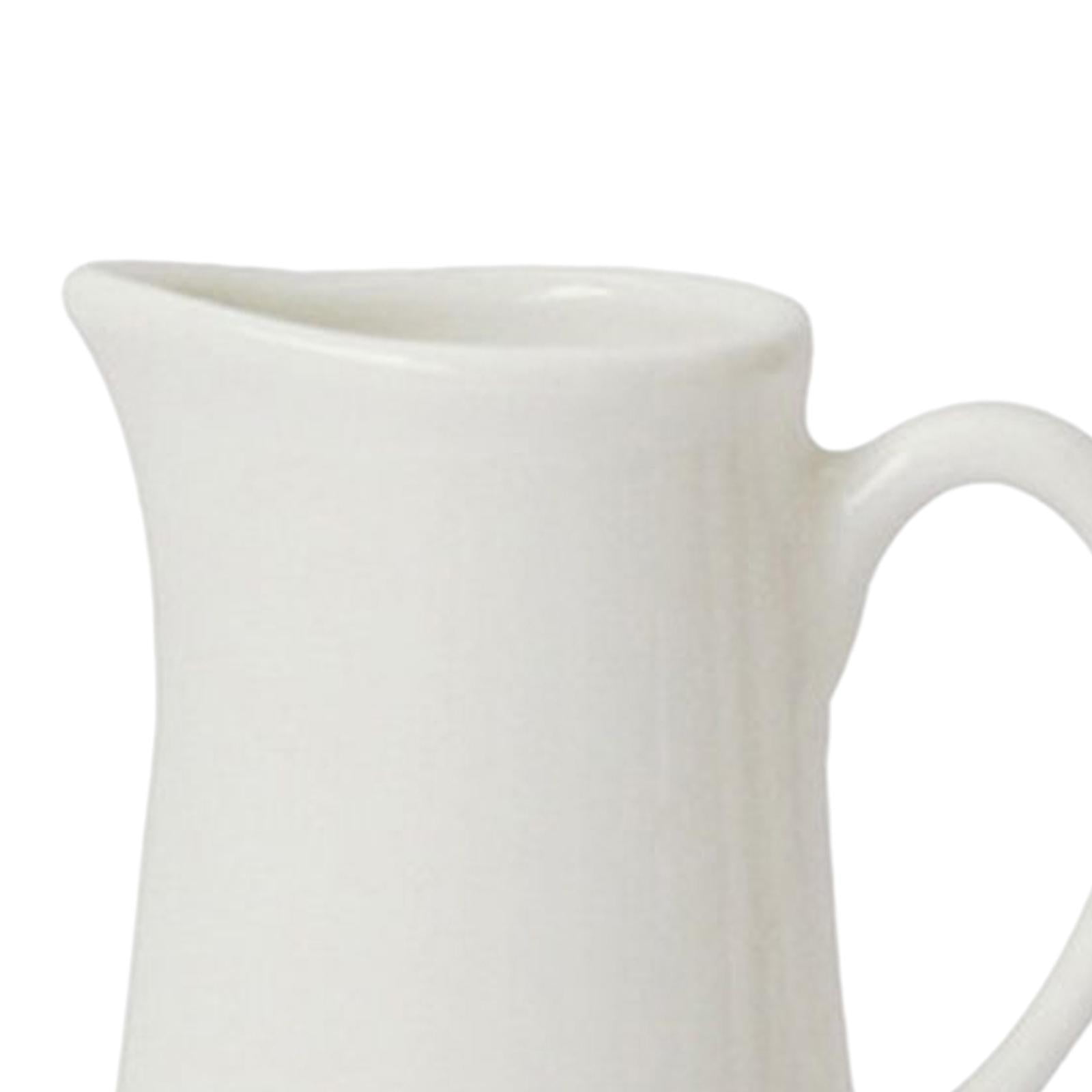 Creamer Pitcher Simple Small Milk Cup With Handle Household Ceramic Pointed  Small Milk Jug Coffee Pour Milk Cup Mini Milk Jug Suitable for Fruit Honey