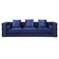 thumbnail image 2 of ACME Bovasis Sofa with 5 Pillows in Blue, 2 of 7