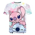 thumbnail image 1 of 2023 verano niños niñas Stitch camisetas dibujos animados bebé camisetas manga corta estampado niños ropa niños Stich ropa camisetas Tops3T Gao Jinjia LED, 1 of 2
