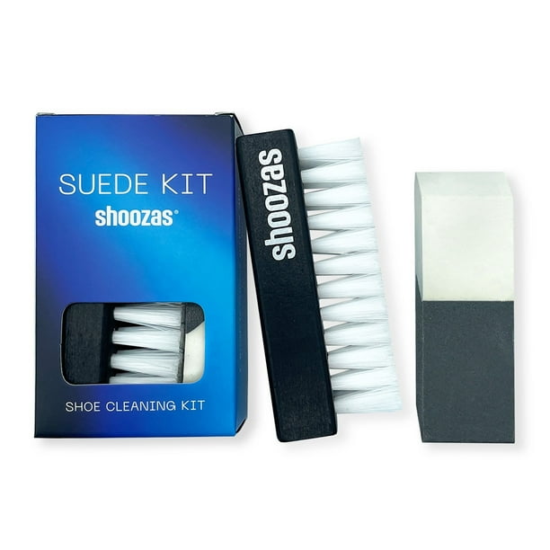 Kit de Cepillo para Gamuza y Borrador de Doble Cara Shoozas Para Zapatos Y Tenis