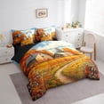 thumbnail image 3 of Homewish Rustic Cabin Bedding Comforter Set 7-Piece for Teens Boys Girls,Retro Cottage King Bedding Sets,Happy Fall Autumn Ultra Soft Bed Sheets,Ultra Soft Home Decor,Reversible, 3 of 8