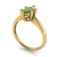 thumbnail image 2 of Clara Pucci 14K Yellow Gold 1ct Peridot Solitaire Ring for Women, 2 of 7