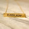 thumbnail image 6 of Personalized Silver Women's Stainless Steel Engravable Bar Name Pendant Necklace, 6 of 14