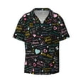 thumbnail image 3 of Goofa I love you Mom Printed Men's Casual Short-sleeved Shirt,Lightweight Breathable Button-down,Summer Casual men's top,Versatile Fashion shirt-XX-Large, 3 of 7
