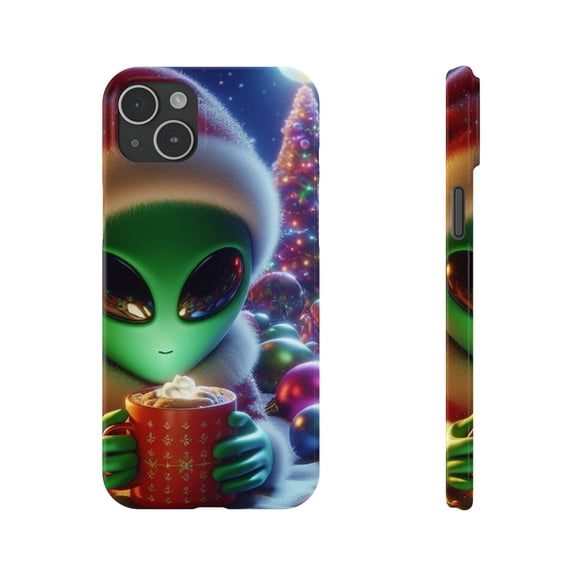 Alien Santa Claus Christmas Time Apple iPhone Cases Pro Max Ultra Plus Mini