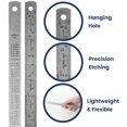 thumbnail image 3 of Stainless Steel Rulers Inch/Metric with Conversion Table 6 in., 3 of 8