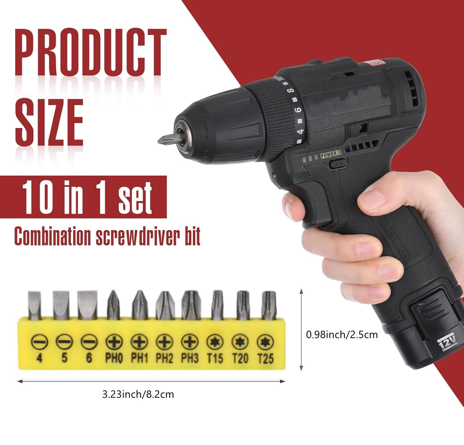 23Pcs Flexible Drill Bit Extension Set 2pc 105° Right Angle Drill Bit Attachment,3pc 1/4, 3/8, 1/2" Hex Adapter Socket,6pc Drill Bit Holder, 10 Short Screwdriver Bits
