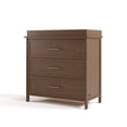 thumbnail image 3 of Graco Classic 3 Drawer Dresser with Infant Changing Topper, Hazelnut, 3 of 14
