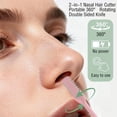 thumbnail image 3 of Cortador nasal de pelo BADAO 2 en 1 para hombres y mujeres, 5 unidades, 3 of 7