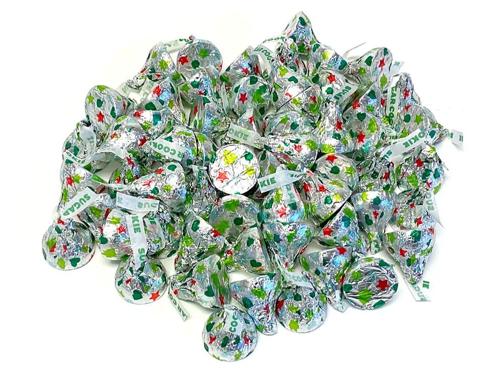 HERSHEY'S Kisses Sugar Cookie White Crème, Holiday Candy (5 Pound Bag)