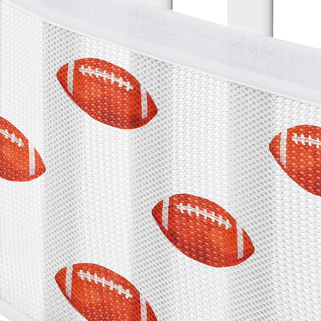 Sweet Jojo Designs + BreathableBaby Football Boy Breathable Mesh Crib Liner
