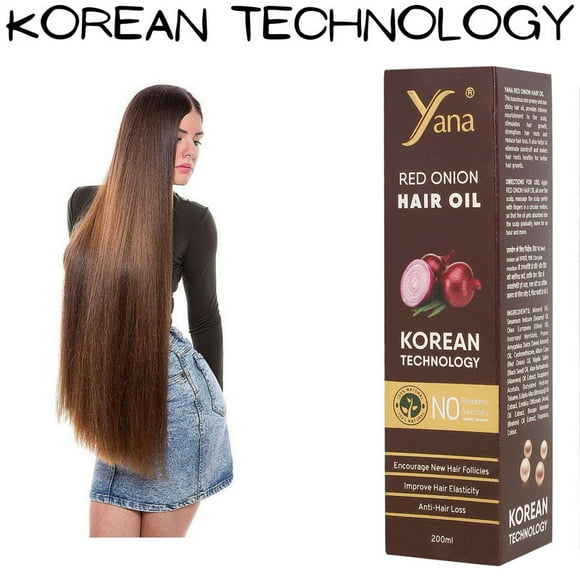 Yana Red Onion Hair Oil for Hair Fall & Hair Growth | hair oil | hair oil for black hair | for dry hair |oil for long hair growth | hair oil for long straight hair