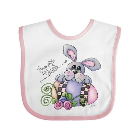 

Inktastic Happy Easter Bunny Rabbit Gift Baby Boy Bib
